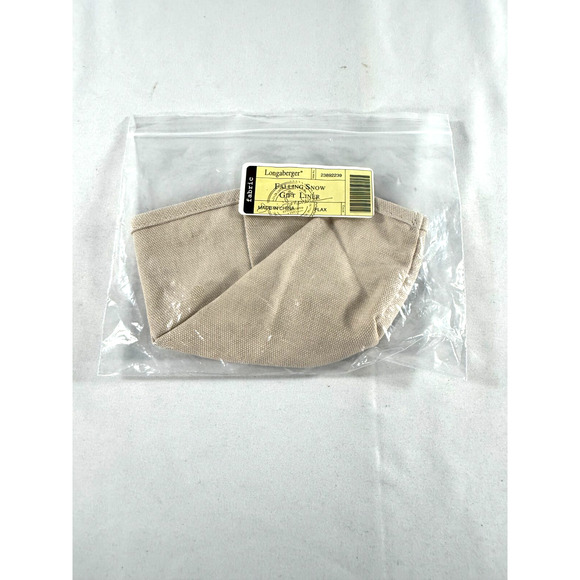 Longaberger Falling Snow Gift Flax Fabric Liner 23892239 - Picture 1 of 2